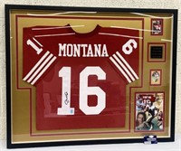 Joe Montana Autographed & Framed Jersey