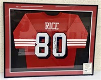 Jerry Rice Autographed & Framed Jersey