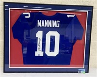 Eli Manning Autographed & Framed Jersey