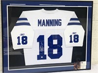 Peyton Manning Autographed & Framed Jersey