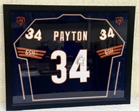 Walter Payton Autographed & Framed Jersey