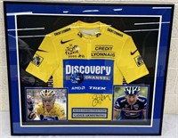 Lance Armstrong Autograph & Framed Jersey