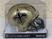 Lance Moore Autographed Mini Helmet