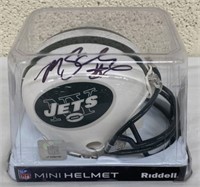 Mark Sanchez Mini Autographed Helmet