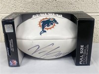 Vernon Carey Autographed Football - In Box