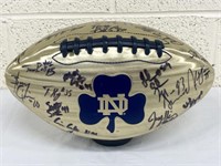 Notre Dame Team Autographed Football
