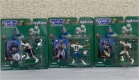 (3) Starting Lineup Collectible Football Figures