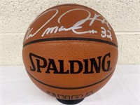 Kark Malone Autographed Basketball