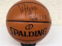 David Robinson Autographed Basketball