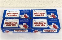 Qty (4) 1987 Topps Picture Card Vending Pack Sets
