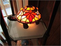 2 stained glass turtle lights & boxes