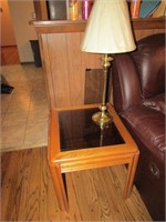 sofa table & end table & lamp