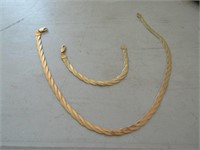 sterling necklace & bracelet