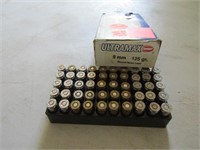 50 rounds of 9mm bullets
