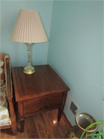 3 pc matching coffee & 2 end tables w/lamps