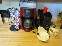 coffee maker &  items