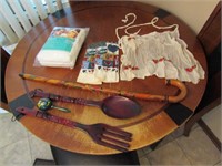 apron,mattress pad,cane & items