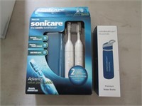 new toothbrush kit & water bottle