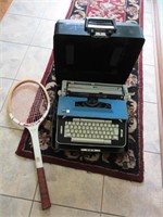 typewriter & racket