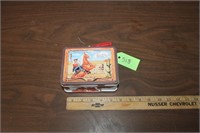 VTG. GENE AUTREY SMALL LUNCH BOX AND PLAYING CARDS