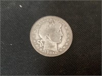 1904 Silver Half Dollar,VG