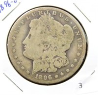 1896-O MORGAN SILVER DOLLAR