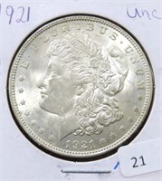 1921 MORGAN SILVER DOLLAR