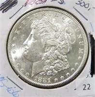 1881-S MORGAN SILVER DOLLAR