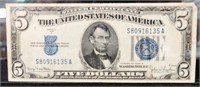 SERIES 1934-D $5 SILVER CERTIFICATE