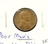1955 LINCOLN CENT - POOR MAN'S DOUBLE DIE