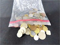 ONE POUND BAG OF FOREIGN COINS