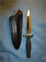 Texas Wildcat 6" Boot Dagger & Leather Clip Sheath