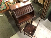 Antique Childs Secretary Desk with Chair