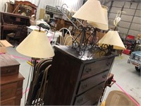 3 Table lamps and 1 Floor Lamp