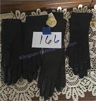 Four pair ladies leather gloves new