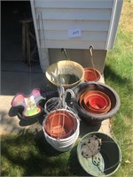Miscellaneous garden and planting pots and