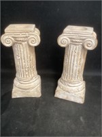 9” Tall Pillar Candle Holders