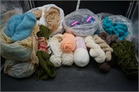 Box of Various Yarn & Roving