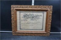 Antique  Marriage Certificate