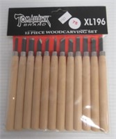 Twelve Piece Wood Carving Set in Original