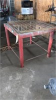 38”x45” 34” tall steel table