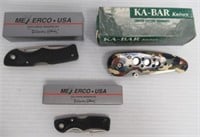 (3) Folding Pocket Knives in Original Boxes.
