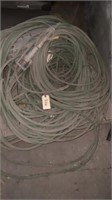 pallet of air hose and Drop Cords