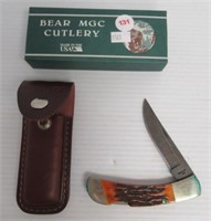 Bear MGC Cutlery Folding Pocket Knife with Sheath
