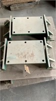 6 steel mounts for roller block machinery movers