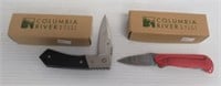 (2) Columbia Rifer Knife and Tool Folding Pocket