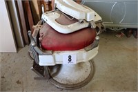 Vintage Porcelain Barber's Chair (Disassembled)