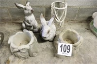 Collection of Rabbit Yard Decor (B3)