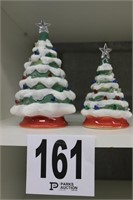 (2) Musical/Lighted Christmas Trees (Basement)