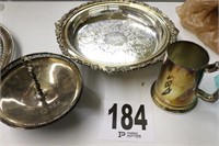 (3) Pieces of Silver Plate (Basement)